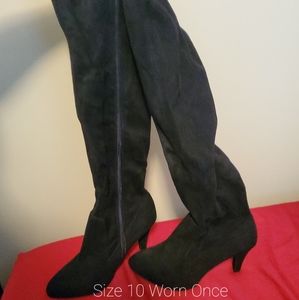 Lane Bryant Zippered Thigh High Boots